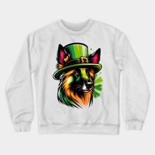 Belgian Laekenois Enjoys Saint Patrick's Day Fest Crewneck Sweatshirt